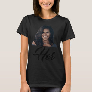 Fiddlesticks Camisetas Mulher Michelle Obama - Azu