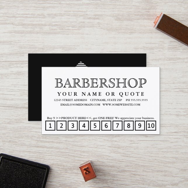 Fidelidade a lâmina listra o cartão de perfurador da lealdade (Frente/Verso In Situ)