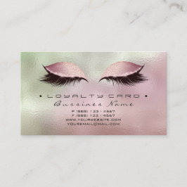 Fidelidade Beleza de Cartão de Lealdade Salão Makeup Blush Ro