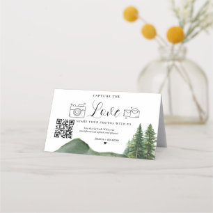 Fidelidade Capture o Cartão de Código QR de Casamento de Amor