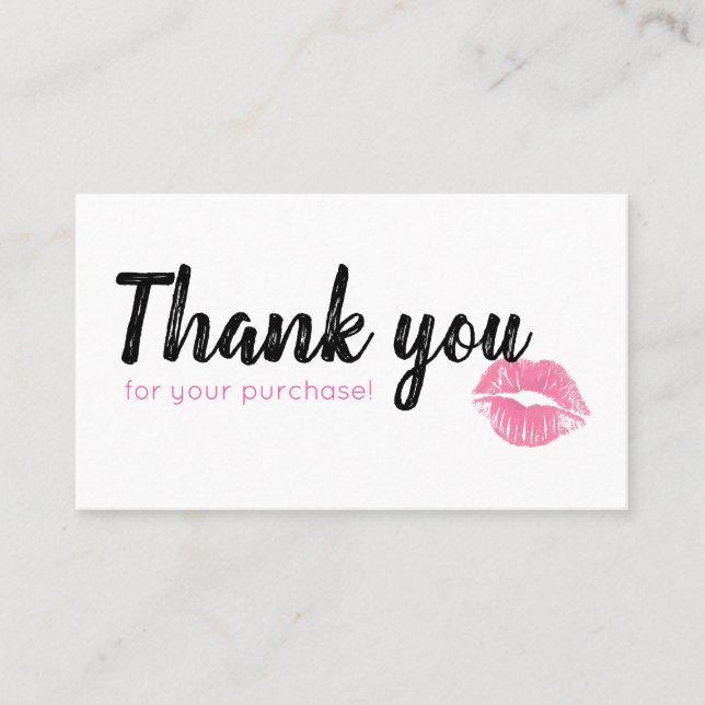 Fidelidade Cartão da lealdade de Lippies da aguarela (Frente)