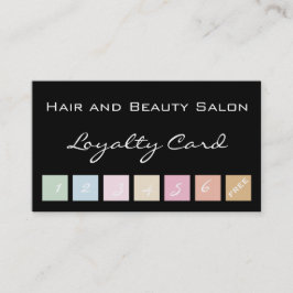 Fidelidade Cartão da lealdade do cabelo e do salão de beleza