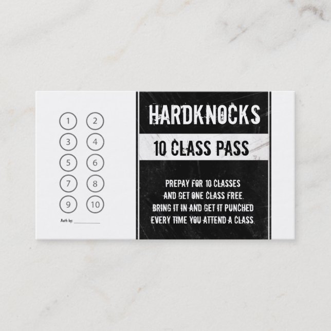 Fidelidade Cartão da lealdade do cartão de visita do Gym do (Frente)