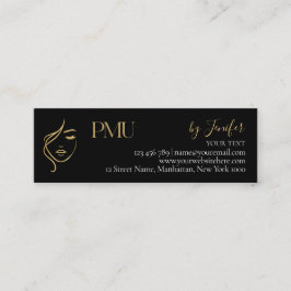 Fidelidade Cartão de Agradecimento Luxo Preto & Dourado PMU