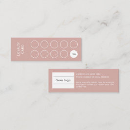 Fidelidade Cartão de fidelidade, limpo e simples, cor-de-rosa