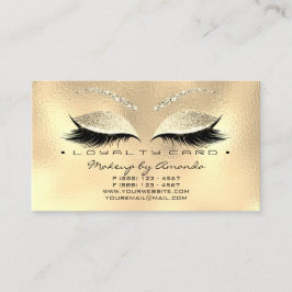 Fidelidade Cartão de Lealdade 6 Beauty Salon Lashes Champaign