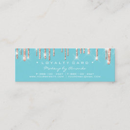 Fidelidade Cartão de Lealdade 6 Punch Makeup Beauty Heart Ros