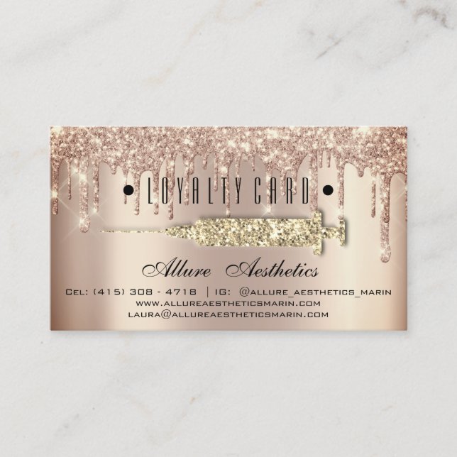 Fidelidade Cartão de Lealdade 6 Seringa B12 para a saúde da b (Frente)