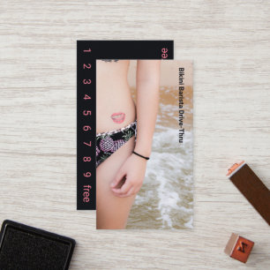 Fidelidade Cartão de Lealdade Bikini de Sorriso Fotográfico