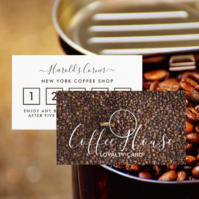Fidelidade Cartão de Lealdade Compre Café - Taça Bean Café (Criador carregado)