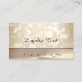 Fidelidade Cartão de Lealdade de Bokeh Elegante Moderno