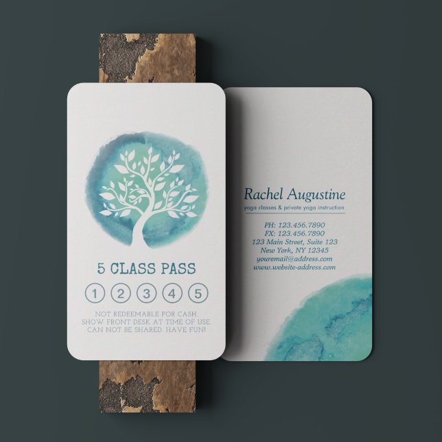 Fidelidade Cartão de Lealdade de Classe de Instrutor de Medit (Criador carregado)