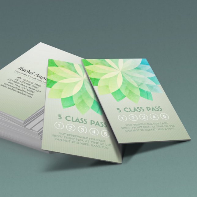 Fidelidade Cartão de Lealdade de Classe de Instrutor de Medit (Criador carregado)