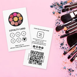 Fidelidade Cartão de Lealdade de Código QR do Salon de Beleza