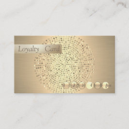 Fidelidade Cartão de Lealdade de Confetti Dourado Moderno Na 