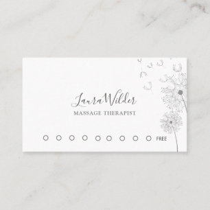 Fidelidade Cartão de Lealdade do Terapista de Massagem