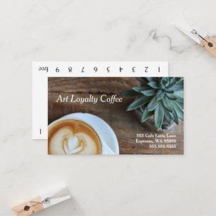 Fidelidade Cartão de Pagamento de Café de Lealdade para Art