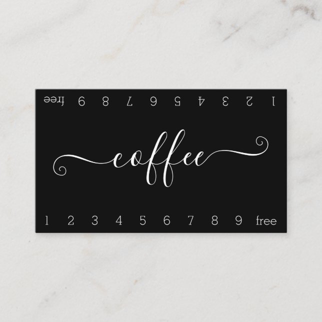 Fidelidade Cartão de Pagamento de Lealdade de Número Duplo Bl (Frente)