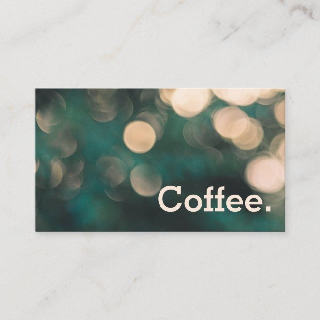 Fidelidade Cartão de Pagamento Simples de Café de Lealdade de (Frente)