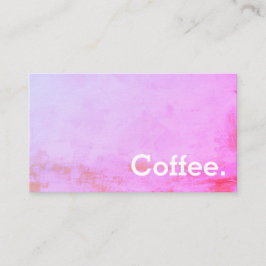 Fidelidade Cartão de Pagamento Simples de Café de Lealdade em