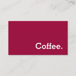 Fidelidade Cartão de Pagamento Simples do Café de Lealdade