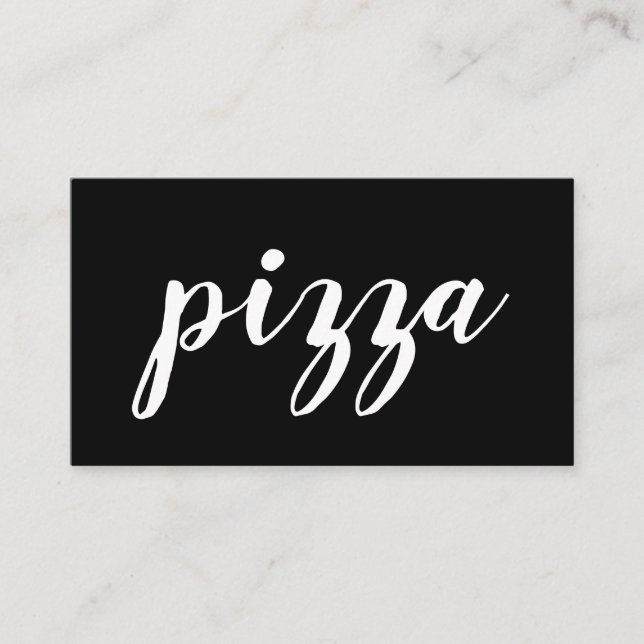 Fidelidade cartão de perfurador da lealdade da pizza (Frente)