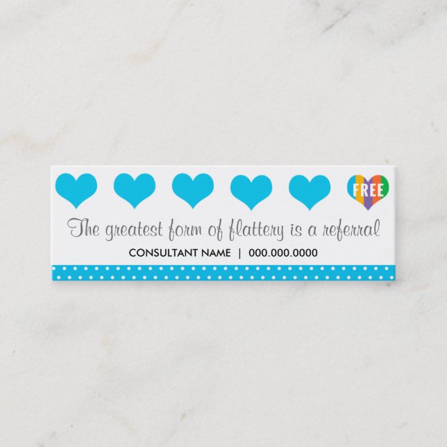 Fidelidade Cartão de perfurador da referência (Frente)