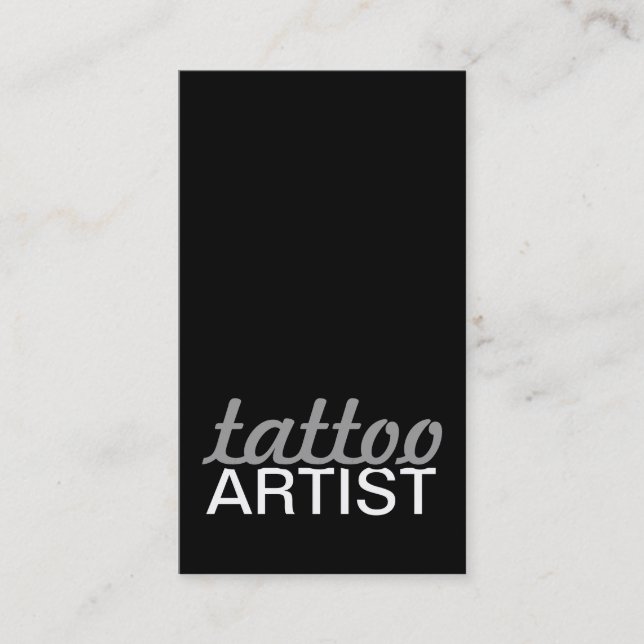 Fidelidade cartão de perfurador do artista do tatuagem (Frente)