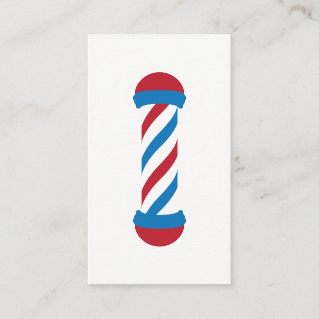 Fidelidade cartão de perfurador do pólo do barbeiro (Frente)