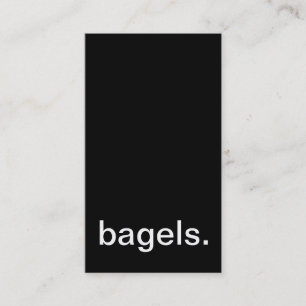 Fidelidade cartão de perfurador dos bagels
