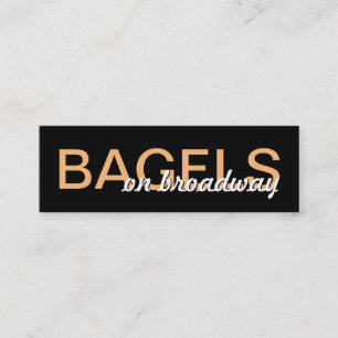 Fidelidade cartão de perfurador dos bagels
