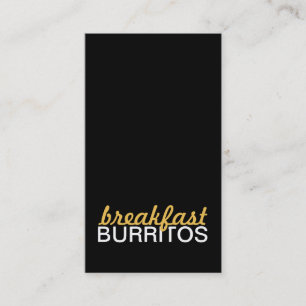 Fidelidade cartão de perfurador dos burritos do pequeno
