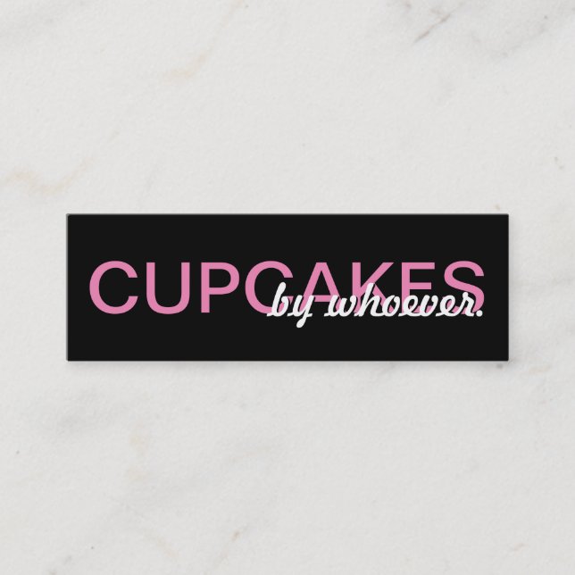 Fidelidade cartão de perfurador dos cupcakes (Frente)