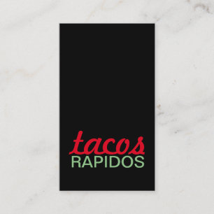 Fidelidade cartão de perfurador dos rapidos do tacos
