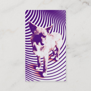 Fidelidade cartão de perfurador roxo dos filhotes de cachorr