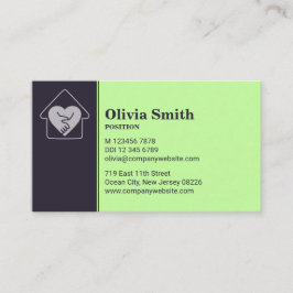 Fidelidade Cartão de visita de Atendimento Doméstico Púrpura 