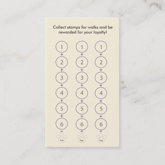 Fidelidade Cartão de visita de passeio do cão (Frente)