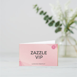 Fidelidade Cartão de visita de VIP Rosa