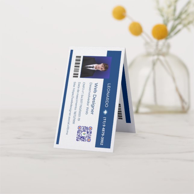 Fidelidade Cartão de Visita Personalizado (Frente)