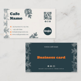 Fidelidade Cartão de Visita QR Code Café Botânico