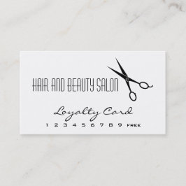 Fidelidade Cartão Lealdade de Salão de Cabelo e Beleza - Teso