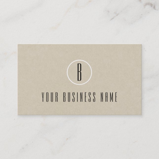 Fidelidade Cartão Mínimo de Lealdade ao Cliente Rustic Kraft  (Frente)