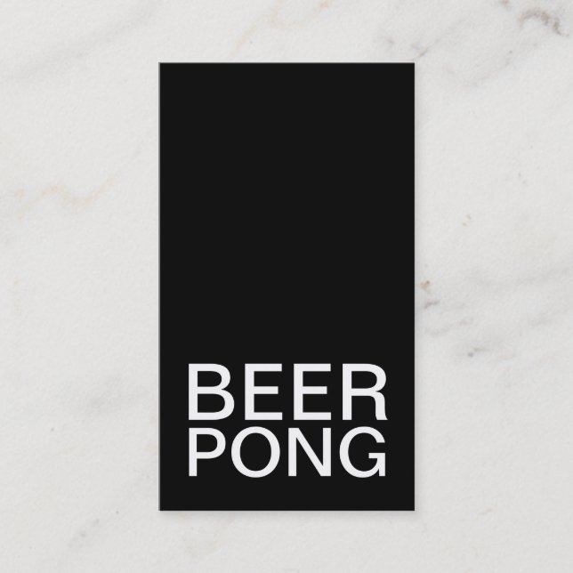 Fidelidade cartão perfurado com pong de cerveja (Frente)