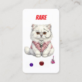 Fidelidade Cartão Raro de Colecionador de Gato Punk - Rebelde