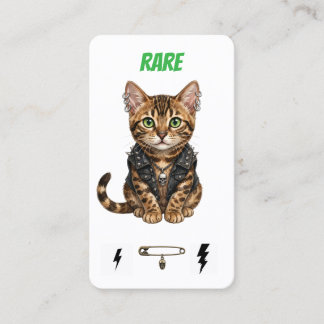 Fidelidade Cartão Raro de Colecionador de Gatos Punk - Rebeld