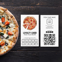 Fidelidade Cartão Simples de Lealdade de Código QR Pizzeria