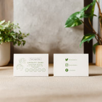 Compro de plantas domésticas, seu cartão de fideli