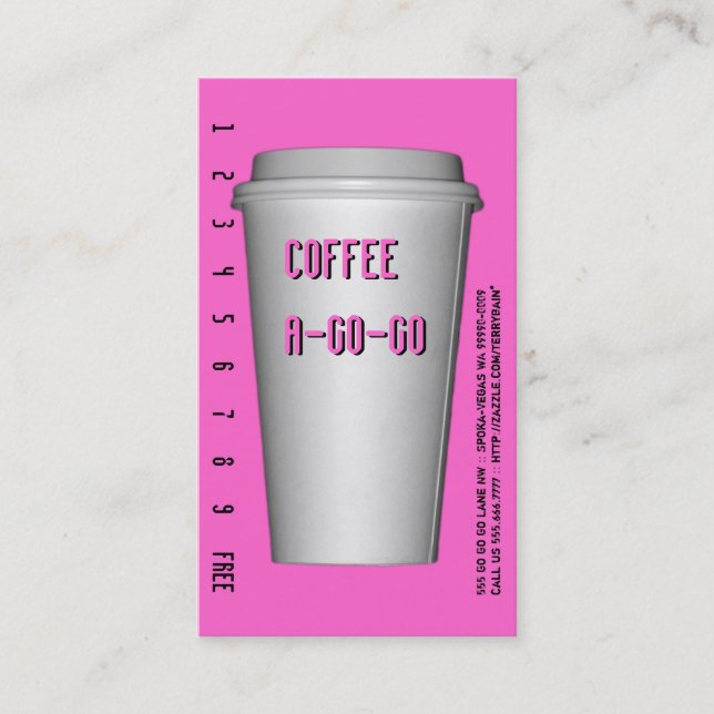 Fidelidade de Bebida em Xícara de Café Moderna (Frente)