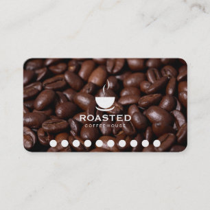 Fidelidade Feijões de café (variação do cartão de perfur