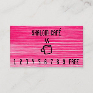 Fidelidade Linha cartão do copo de café de perfurador